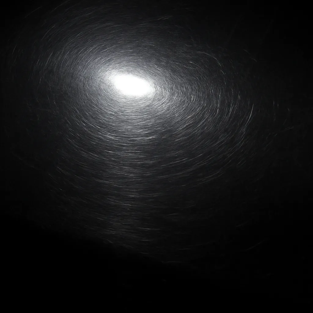 Before paint correction — swirl marks on black paint